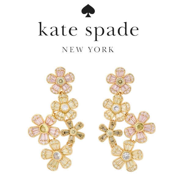kate spade Jewelry - Kate Spade Fleurette Linear Earrings